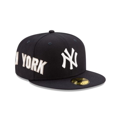 Sapca New Era New York Yankees MLB Slant 59FIFTY Fitted - Albastri